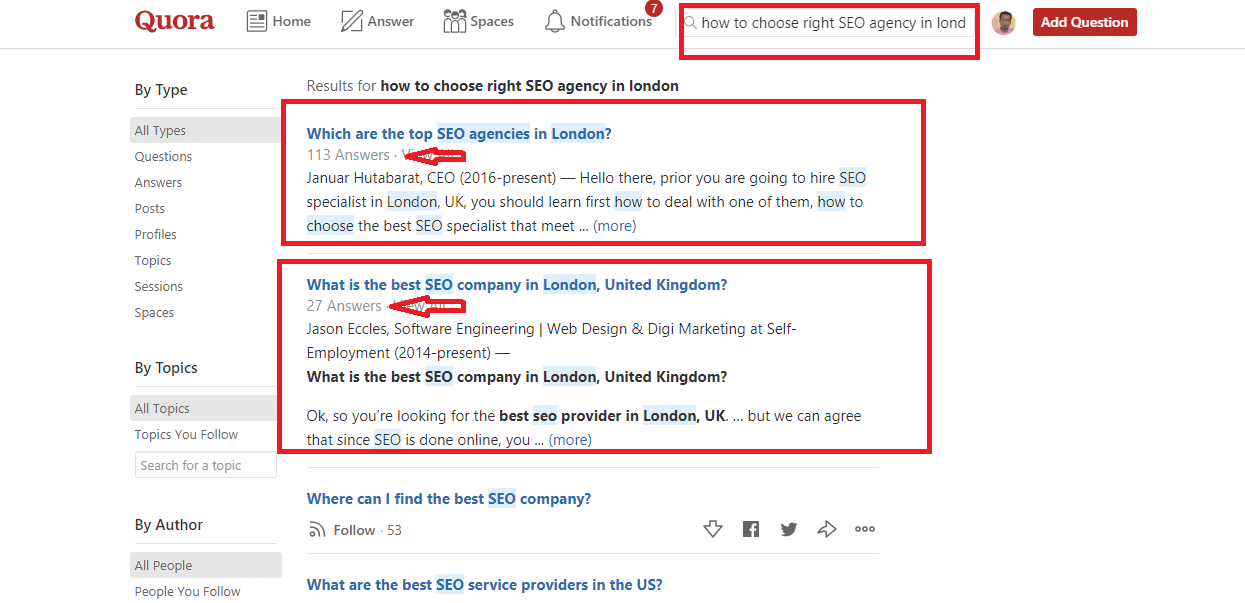 Answer question on Quora